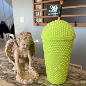 Starbucks 30th Anniversary Frappuccino Studded Tumbler – Neon Lime 16oz (NWT)